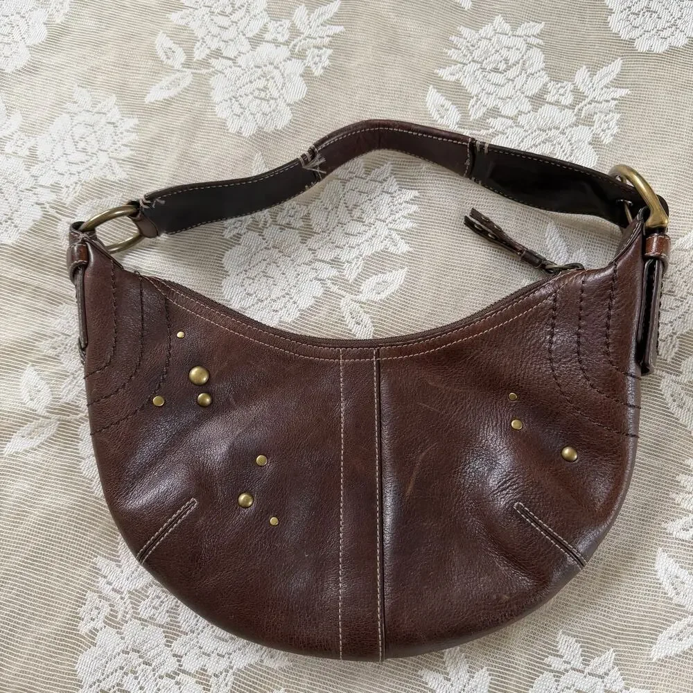 Vintage Coach Leather Hobo Shoulder Bag